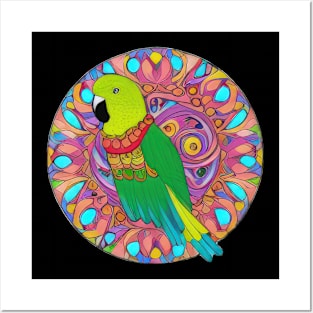 beautiful bright parrot | Posters and Art